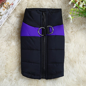 Winter Warm Dog Clothes Waterproof Pet Padded Vest Zipper Jacket Coat For Small Medium Large Dogs Pug Chihuahua Ropa Para Perros