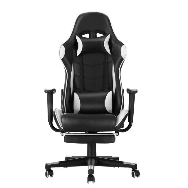Panana High Grade Office Chair with stool Home Racing Game Computer Chairs Reclining Seating Stable caster Soft Leather Footrest
