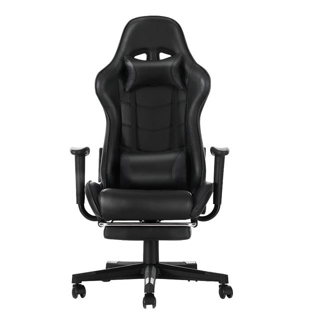 Panana High Grade Office Chair with stool Home Racing Game Computer Chairs Reclining Seating Stable caster Soft Leather Footrest