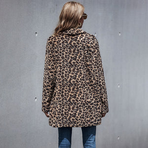 Thick Elegant Faux Fur Leopard Jacket