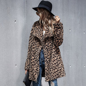 Thick Elegant Faux Fur Leopard Jacket