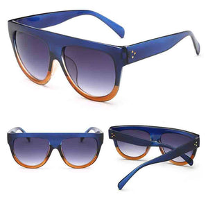 Unisex Square Vintage Mirrored Sunglasses