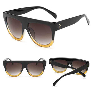 Unisex Square Vintage Mirrored Sunglasses