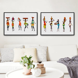 African Women in Traditional Dress Poster