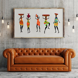 African Women in Traditional Dress Poster