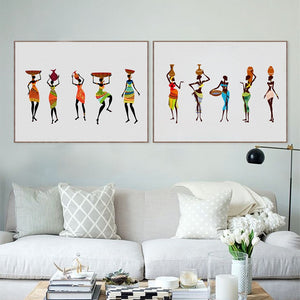 African Women in Traditional Dress Poster