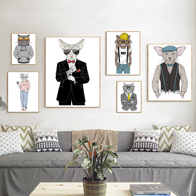 Funny Cat Posters Room Decor