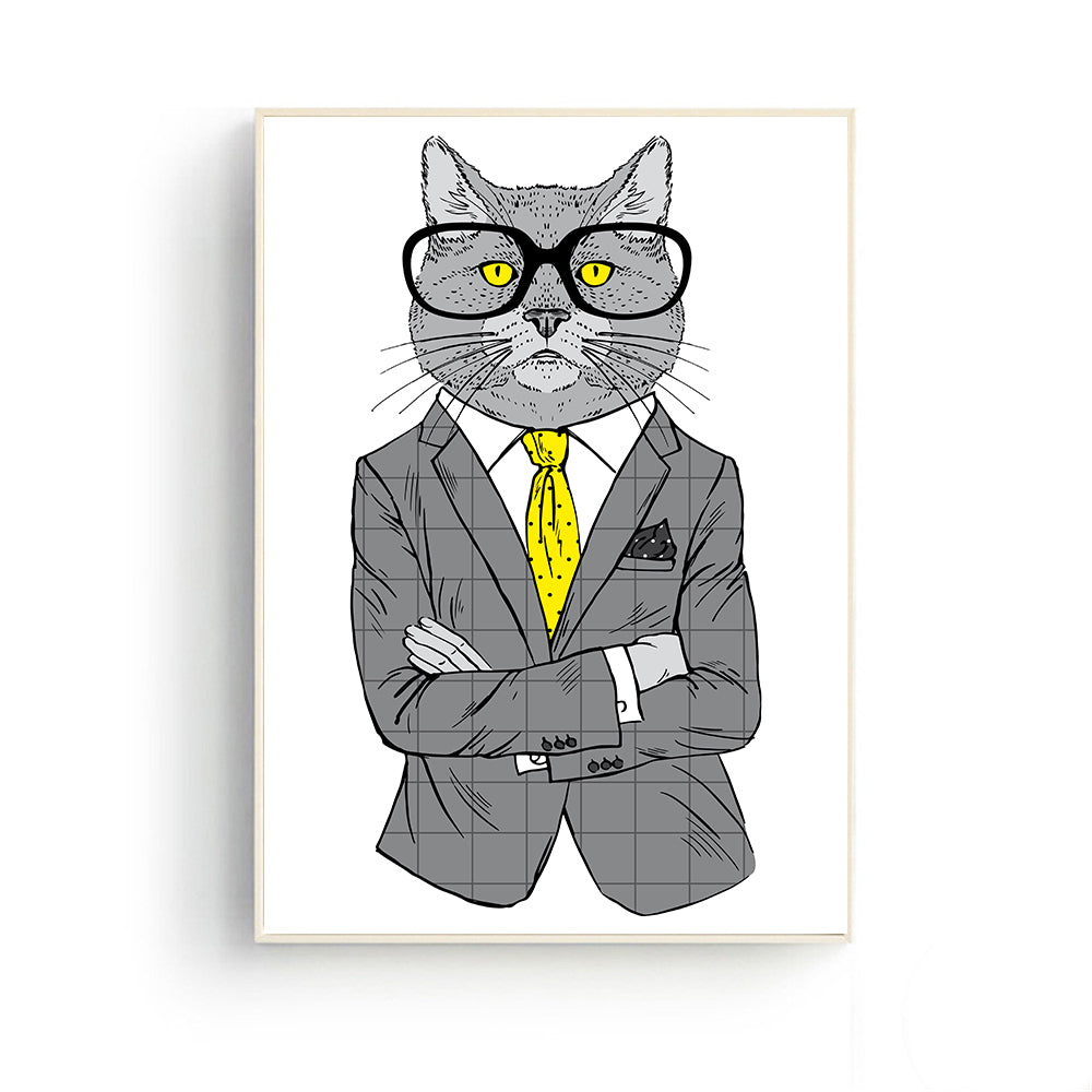 Funny Cat Posters Room Decor