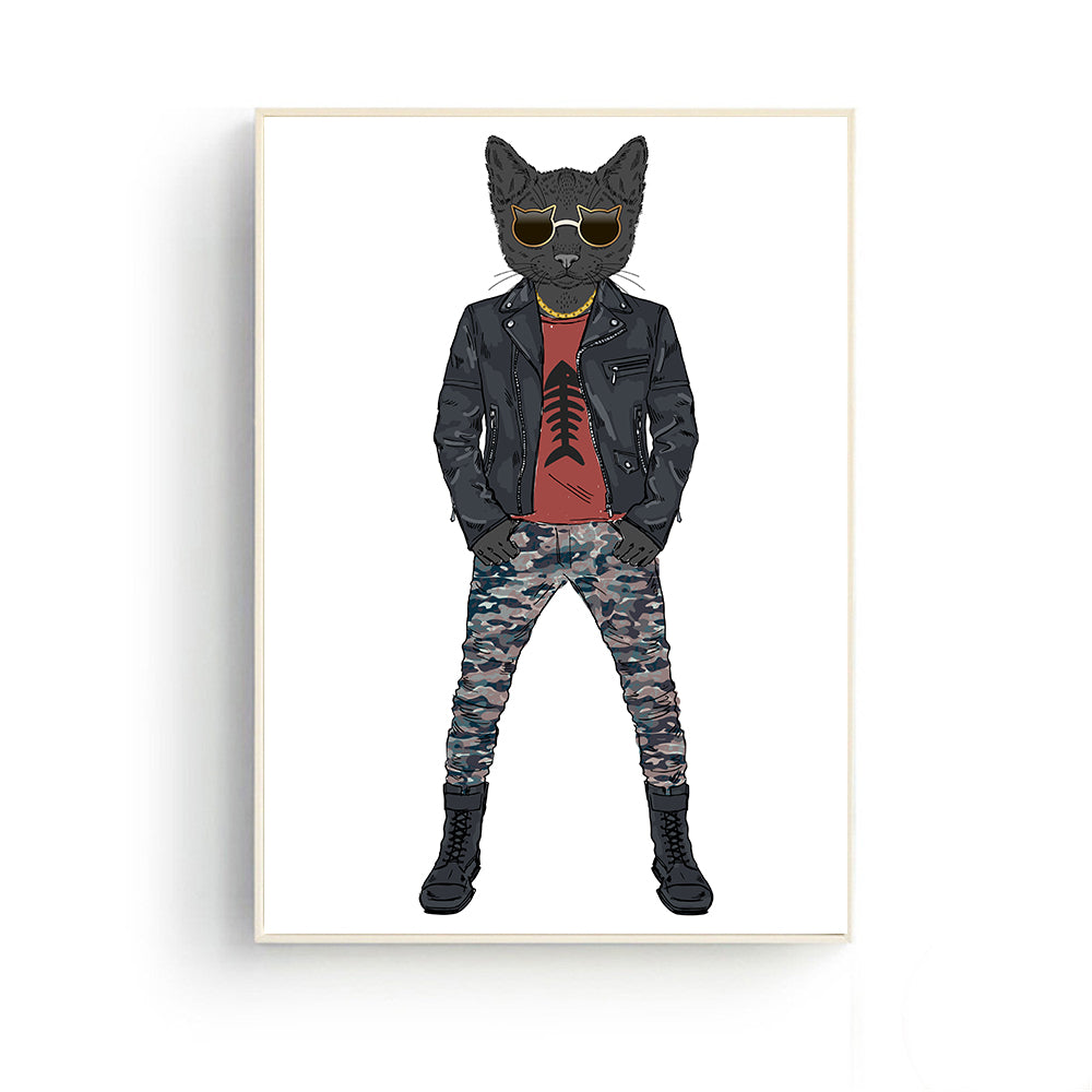 Funny Cat Posters Room Decor