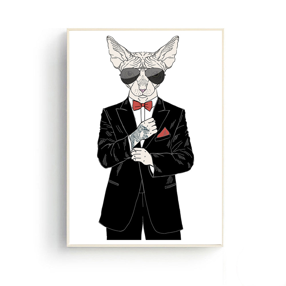Funny Cat Posters Room Decor