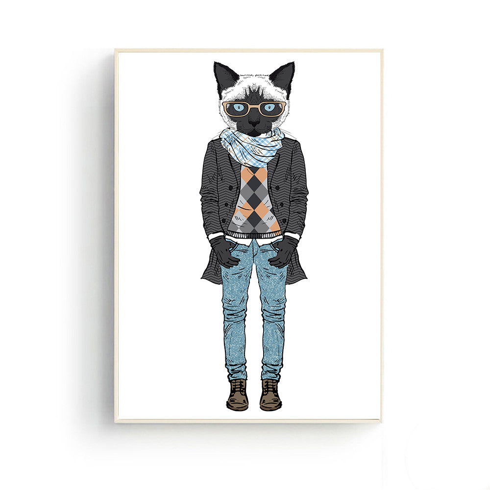 Funny Cat Posters Room Decor