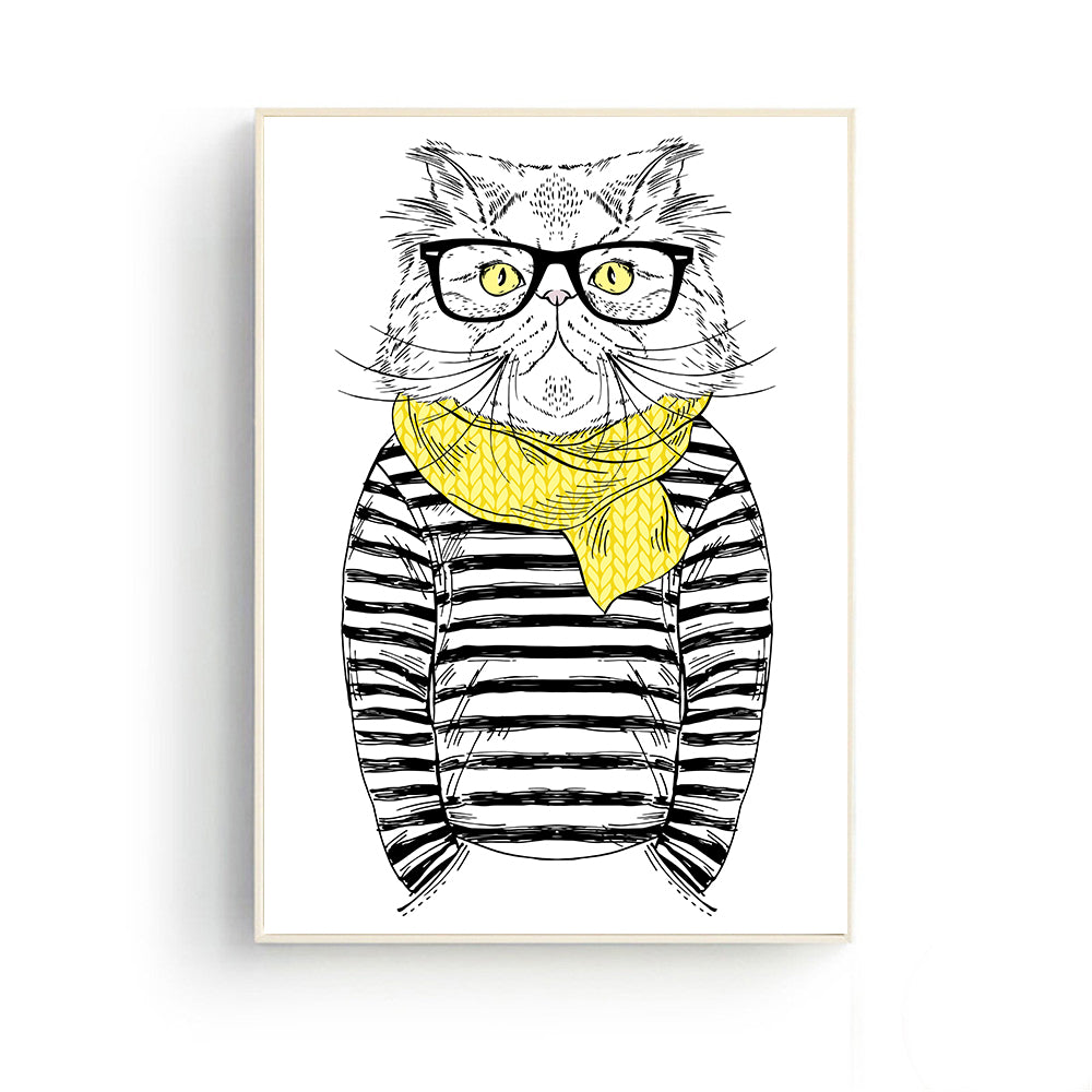 Funny Cat Posters Room Decor
