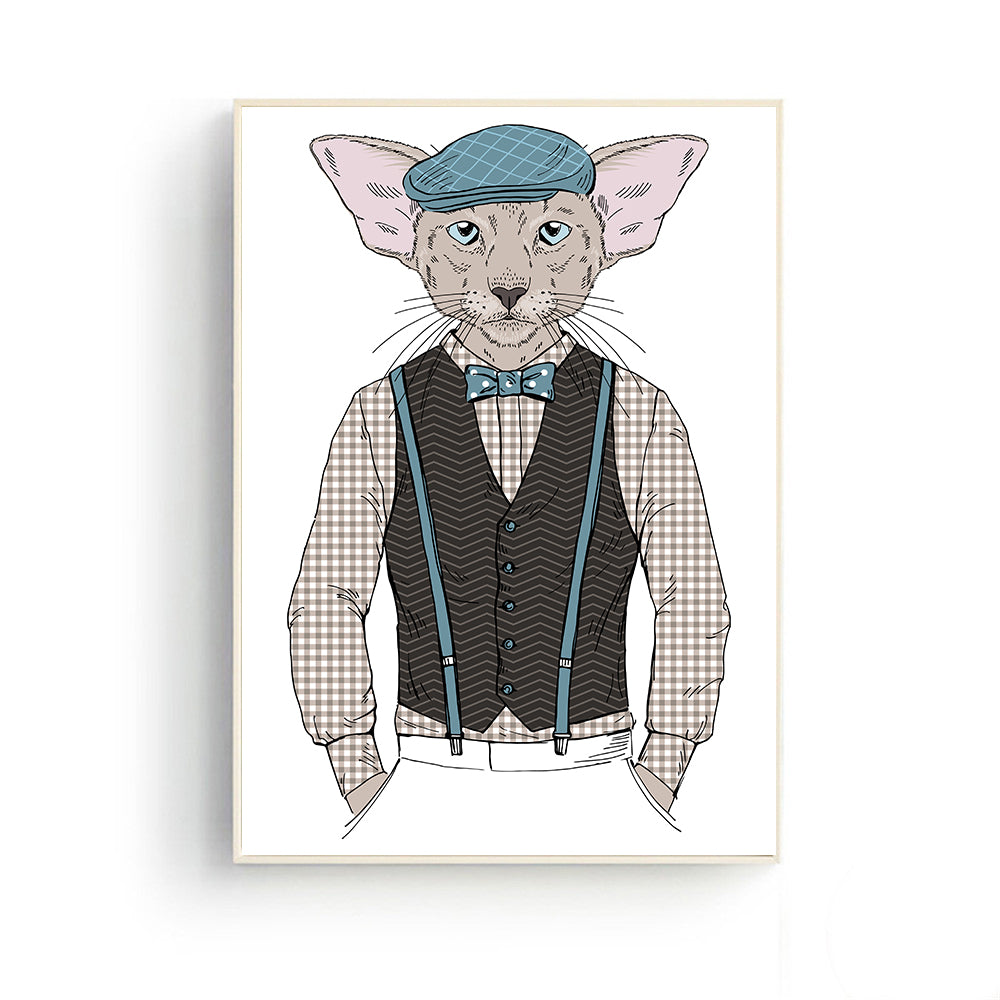 Funny Cat Posters Room Decor