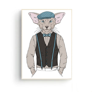 Funny Cat Posters Room Decor