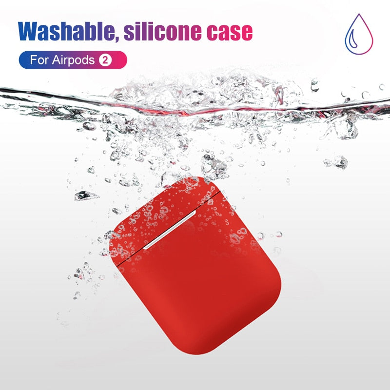 Earphone Case For Apple AirPods 2 Soft Silicone Cover