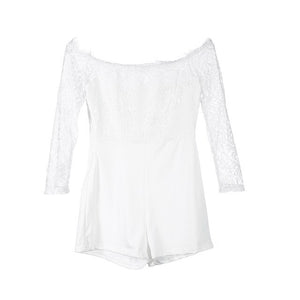 Elegant Off shoulder Lace Romper