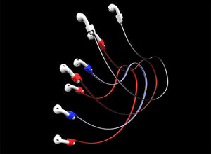Anti-Lost Silicone Earphone Rope Holder Cable For Apple iphone X 8 7 AirPods