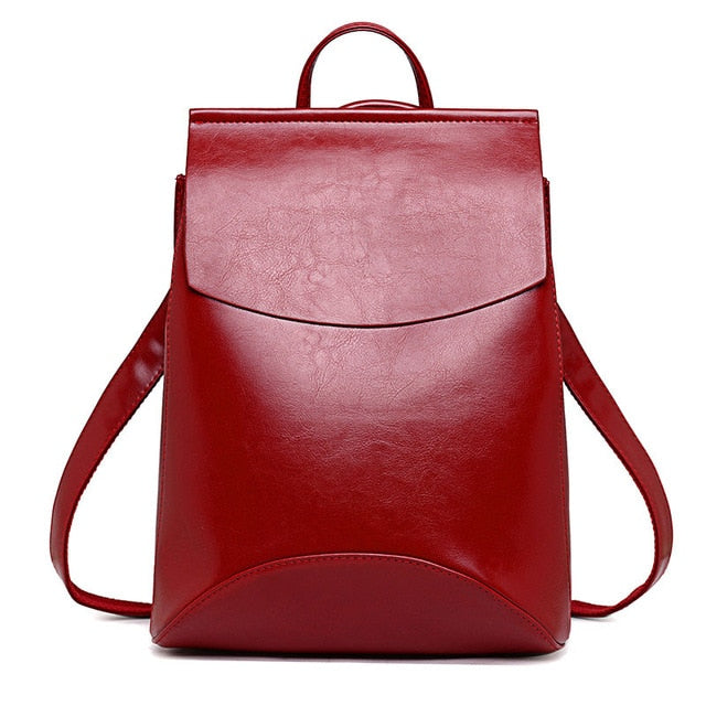 Mochila High Quality Leather Backpack