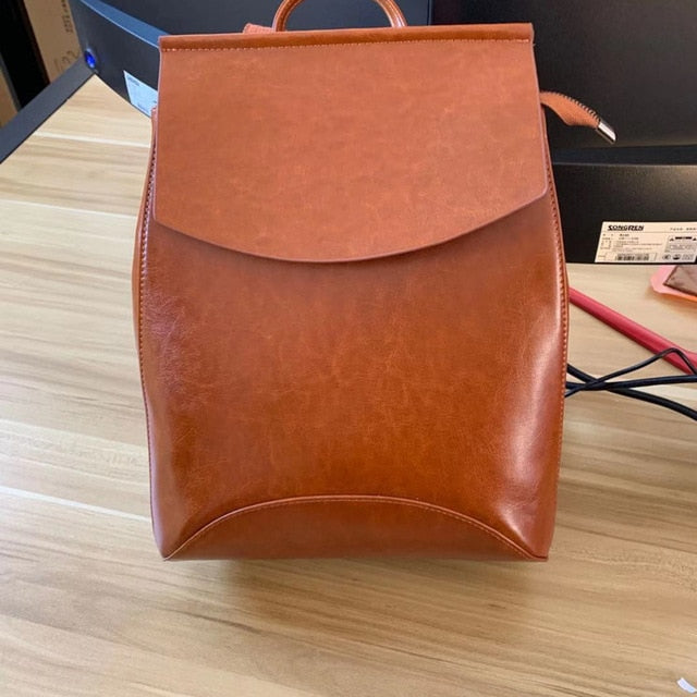 Mochila High Quality Leather Backpack