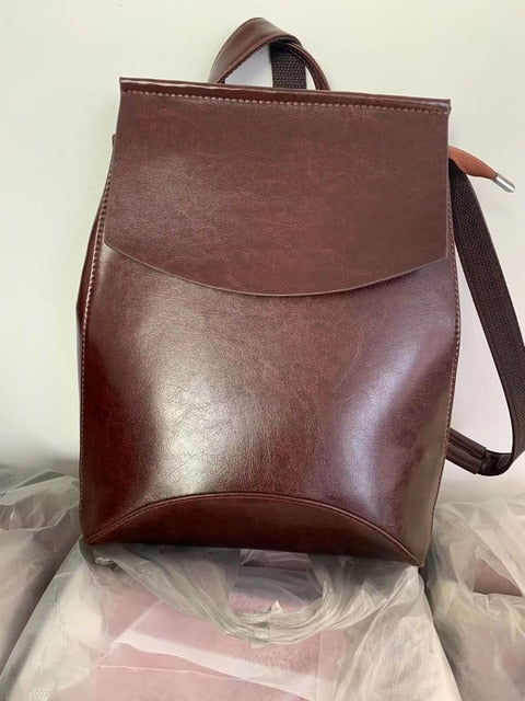 Mochila High Quality Leather Backpack