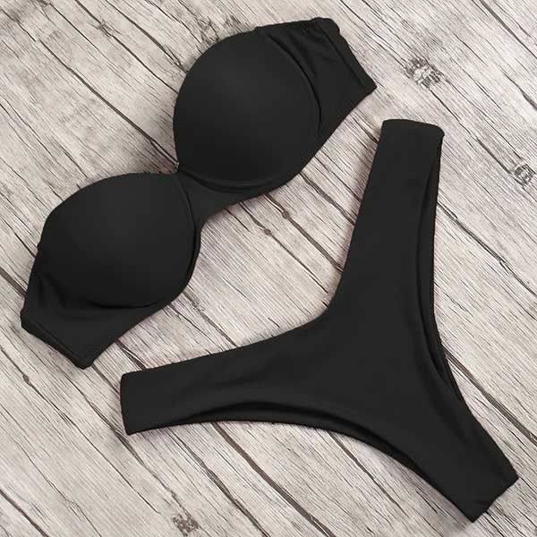 Leopard Print Push Up Bikini