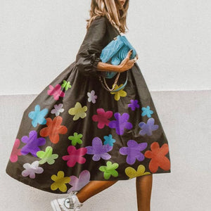 Four-leaf Clover Casual Half Sleeve Dress