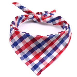 Cozy Cotton Plaid Pet Kerchief