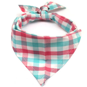 Cozy Cotton Plaid Pet Kerchief