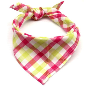 Cozy Cotton Plaid Pet Kerchief