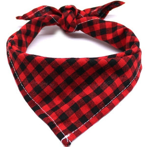 Cozy Cotton Plaid Pet Kerchief