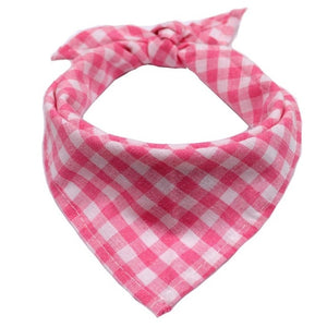 Cozy Cotton Plaid Pet Kerchief