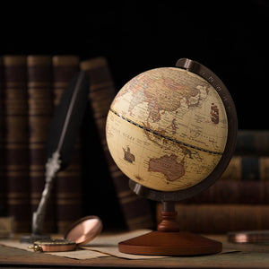Vintage Wooden Globe