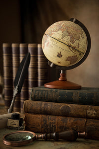 Vintage Wooden Globe