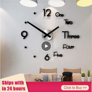 3D Modern Wall Clock