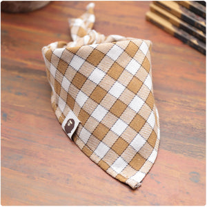 Cotton Plaid Pet Bandana