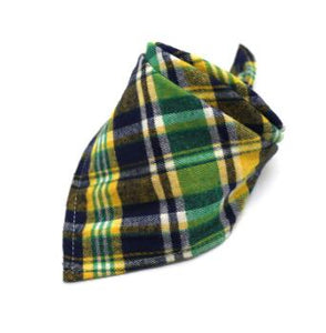 Cotton Plaid Pet Bandana
