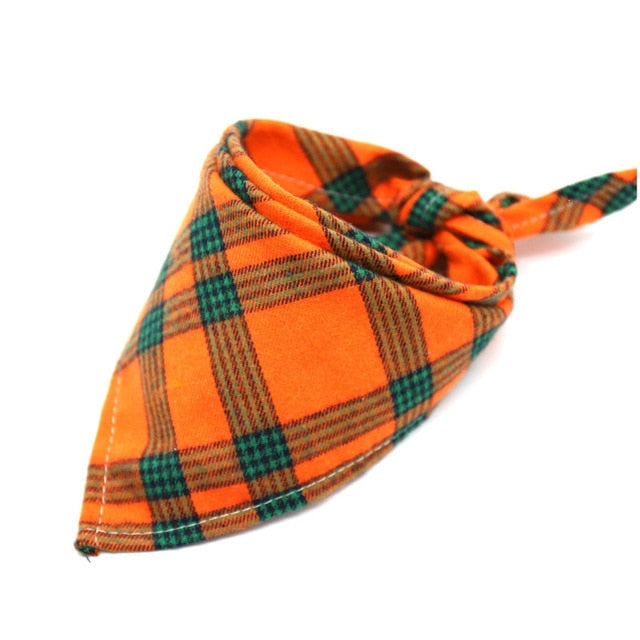 Cotton Plaid Pet Bandana
