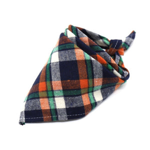 Cotton Plaid Pet Bandana