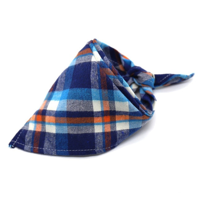 Cotton Plaid Pet Bandana