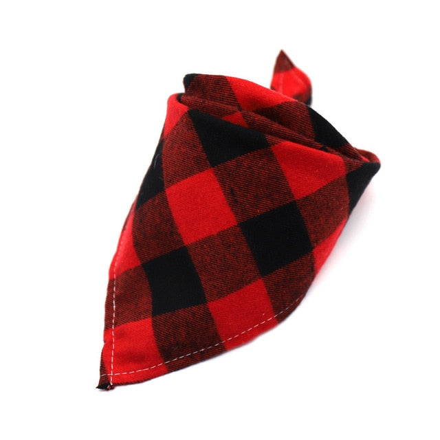 Cotton Plaid Pet Bandana