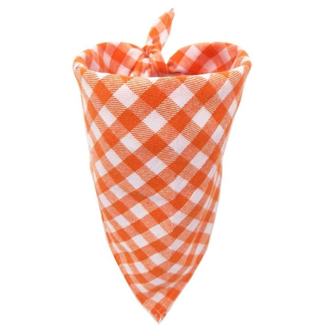 Cotton Plaid Pet Bandana