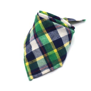 Cotton Plaid Pet Bandana