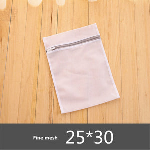 Gray Zipper Mesh Wash Bags