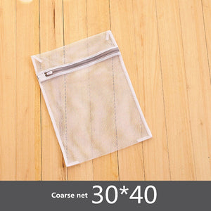 Gray Zipper Mesh Wash Bags