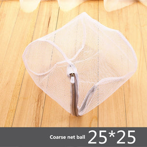 Gray Zipper Mesh Wash Bags