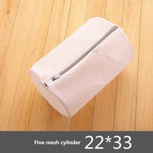 Gray Zipper Mesh Wash Bags