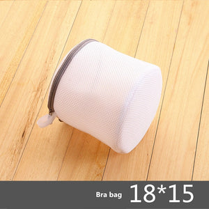 Gray Zipper Mesh Wash Bags