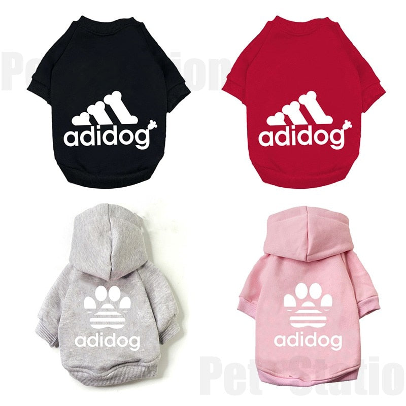 Adidog Warm Hoodie Shirt For Small Medium Dogs