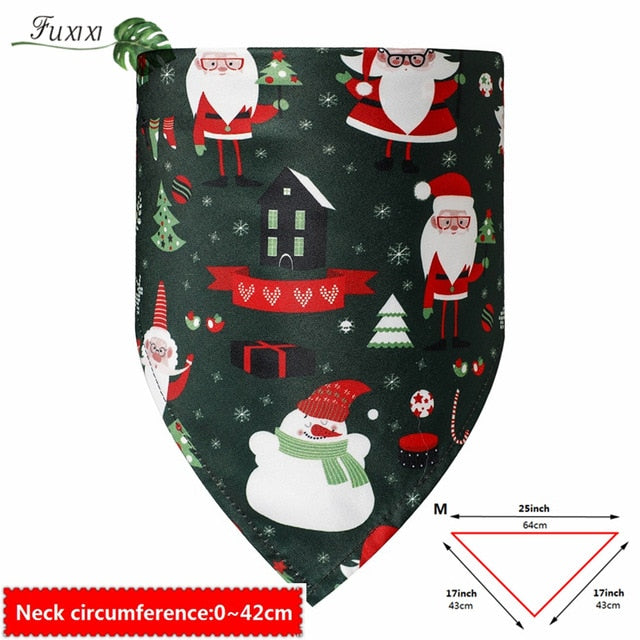 Merry Christmas Dog Scarf