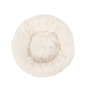Hot Long Plush Dog Bed Winter Warm Round Sleeping Beds Soild Color Soft Pet Dogs Cat Mat Cushion Dropshipping